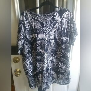 Christian Siriano Pineapple Print Top